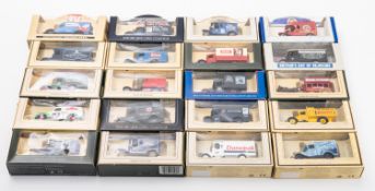 A collection of Lledo Days Gone diecast trucks.