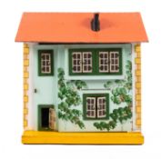 A 20th Century Georgian style painted dolls house.