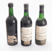 Two bottles of Smith, Woodhouse & Co. 1970 vintage port.