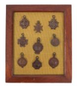 A group of nine late 19th/early 20th century sporting medals,