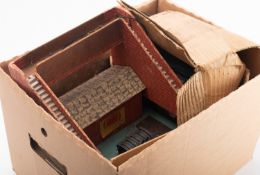 A mixed collection of Tri-Ang OO/HO gauge railway accessories.