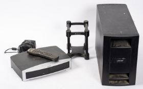A Bose PS48 III Powered Speaker System base unit together with a Bose Model AV3-2-1 II Medi Centre