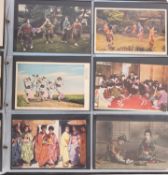 A collection of early 20th century Japanese postcards,