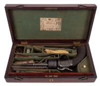 A 19th century transitional percussion six shot revolver by Parker Field & Sons, London,