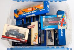 A Corgi Toys collection of commercial diecast vehicles.