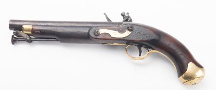 A George IIII flintlock pistol, maker Tower of London,