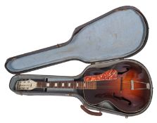 A 1930s Columbian Prefect archtop guitar,