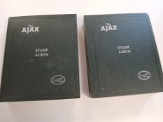 Two well filed Ajax stamp albums including China.