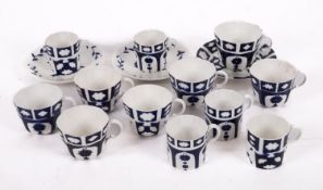 A German WWII part tea set from the U boat U100.