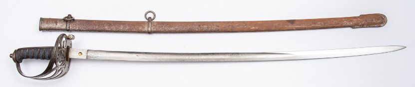 A Victorian Exeter and South Devon Rifles Officer's sword, maker Herbert & Co, London.