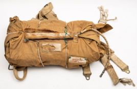 A British WWII canvas parachute.