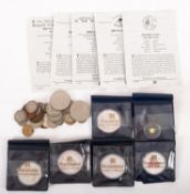 A collection of miscellaneous coinage including pre-1947 Silver with 2002 Liberty Dollar,
