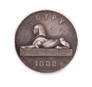 An 1882 Egypt Medal awarded to H.F Adamson A.B of HMS Northumberland. Ex mount.