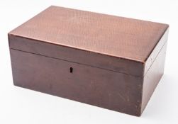 Dunhill of London. A sapele mahogany humidor, with fitted interior and drop in tray, 14.