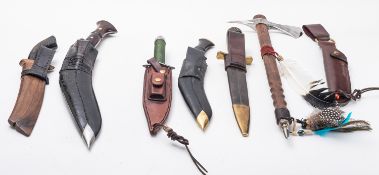 Two 20th Century Kukri knives.