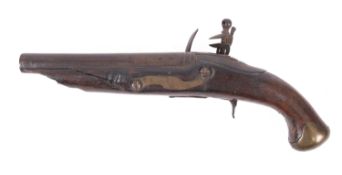 An English flintlock pistol, maker Tower, London. Having a 7.