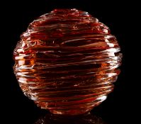 Four pieces of art glass, comprising a Stewart Hearn London Glassworks vase