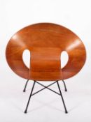 Manner of Eddie Harlis' ST664 chair for Thonet,