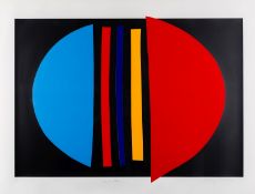 * Sir Terry Frost (British 1915-2003) - 'Centre Blue' - Screenprint with collage