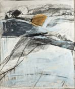 Deborah Lanyon (British b 1958) - 'Peak District' - Mixed media on paper- 107.