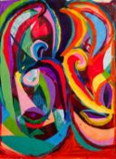 Anonymous (Contemporary) - Abstract - Mixed media - 53 x 38.5cm, 70 x 58.