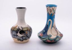 Two Moorcroft pottery limited edition vases,