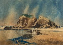 Angus Brent (British 1903-2002) ' - 'Perranporth Chapel' - Watercolour on paper - 30 x 43cm -