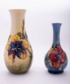 Two Walter Moorcroft pottery vases,