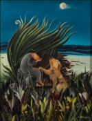 Ollivary A (French, 1926-2012) - 'A la Vue de la Mer' - Oil on canvas - 35 x 27cm,