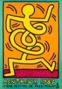 Two posters - Keith Haring (American,