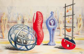 * Henry Moore (British, 1898-1986) - Sculptural Objects - Lithograph in colour