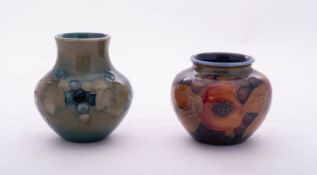 Two William Moorcroft pottery vases,