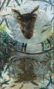 *Oliver Canti (British 20th Century) - 'Out on a Limb' - Oil pastel on board - 89 x 54cm,