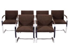 After Ludwig Mies van der Rohe and Lilly Reich, a set of six 'Brno' armchairs,