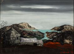 * Fred Uhlman (British, 1901-1985) - Nr Portmadoc - 29.5 x 39.5cm, 45.5 x 55.