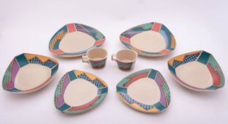 A small group of Rosenthal 'Flash' table ware after a design by Dorothy Hafner,