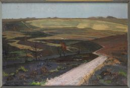 * Harold David Hussey (British, 1912-1998) - The way through the wood - Watercolour - 31 x 45cm,