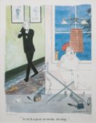 Annie Tempest (British b 1959) - 'Look out ! Here comes that chap we used to call the exorcist -