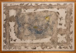 Bousson (Contemporary) - Abstract composition - Mixed media - 98 x 149cm, 113 x 164.