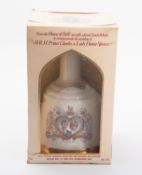 A Bells Scotch whisky decanter commemorating the marriage of HRH Prince Charles and Lady Diana