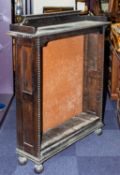 A Victorian oak open bookcase, late 19th