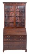 A Regency mahogany bureau bookcase, circ