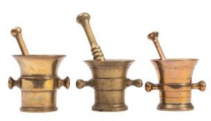 A Dutch bell metal mortar, early 18th ce