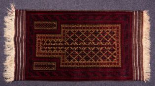 A Balouchistan prayer rug, the camel geo