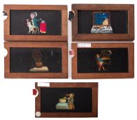 A collection of five single slip magic l