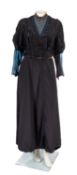 A late Victorian style dress set, with a