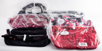 Kipling. A group of seven large handbags