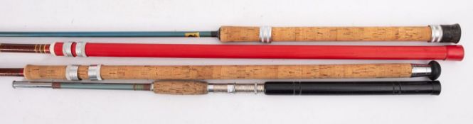 Four coarse and sea rods various, (4)