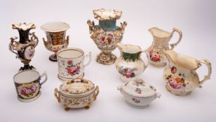 A mixed lot of ten Coalport and other 19