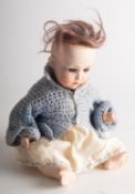 A Simon & Halbig bisque head doll, with